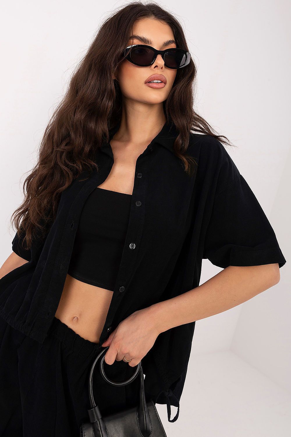   Koszula Damska Model IT-KS-FL10320.12 Black - Italy Moda 