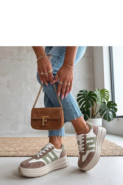 Buty Sportowe White/Beige - Solea — beżowa — Obuwie — EldoradoShop