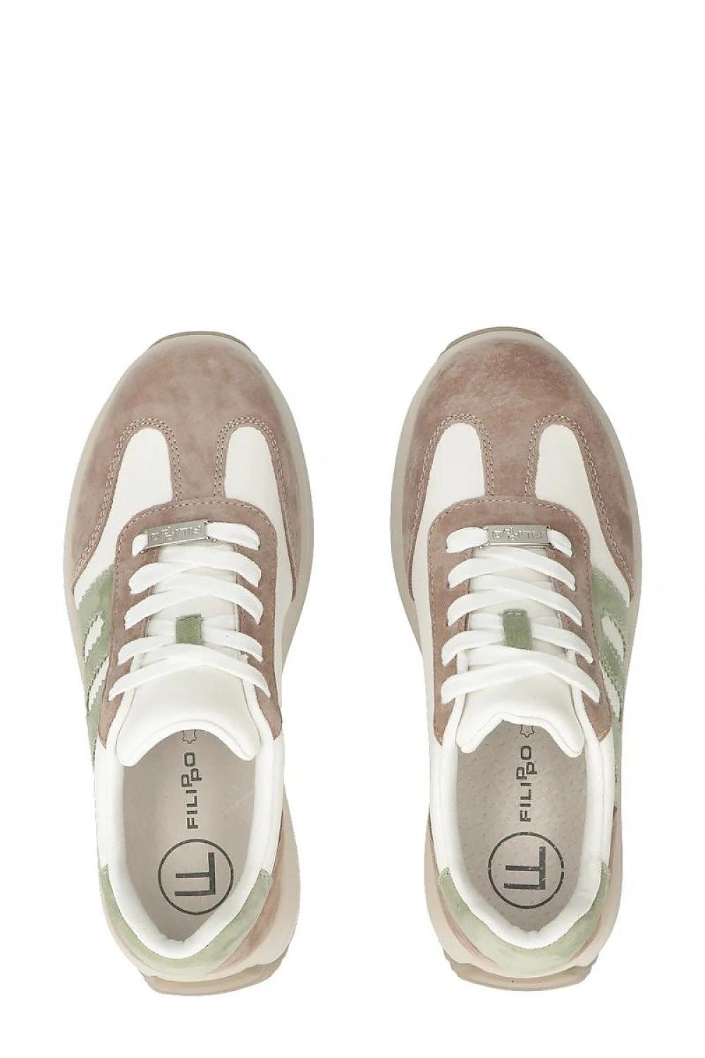 Buty Sportowe White/Beige - Solea — beżowa — Obuwie — EldoradoShop