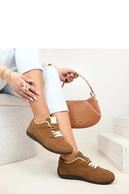   Buty Sportowe Model Amaryllis 81222-9 Camel Brown - Solea 