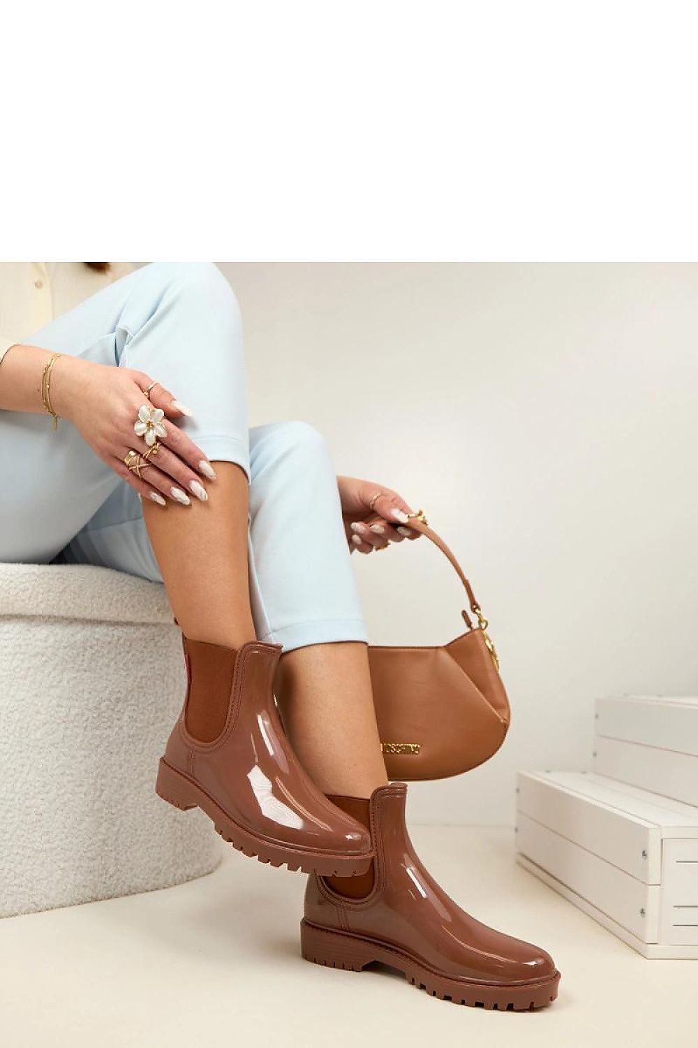   Kalosze Model Alba WH26-1 Brown - Solea 