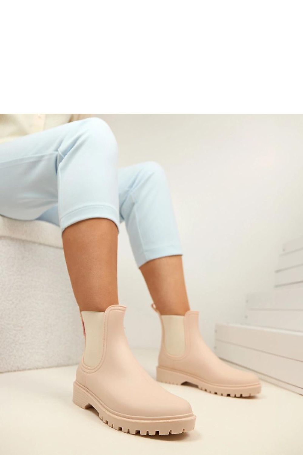   Kalosze Model Alba WH25-1 Beige - Solea 