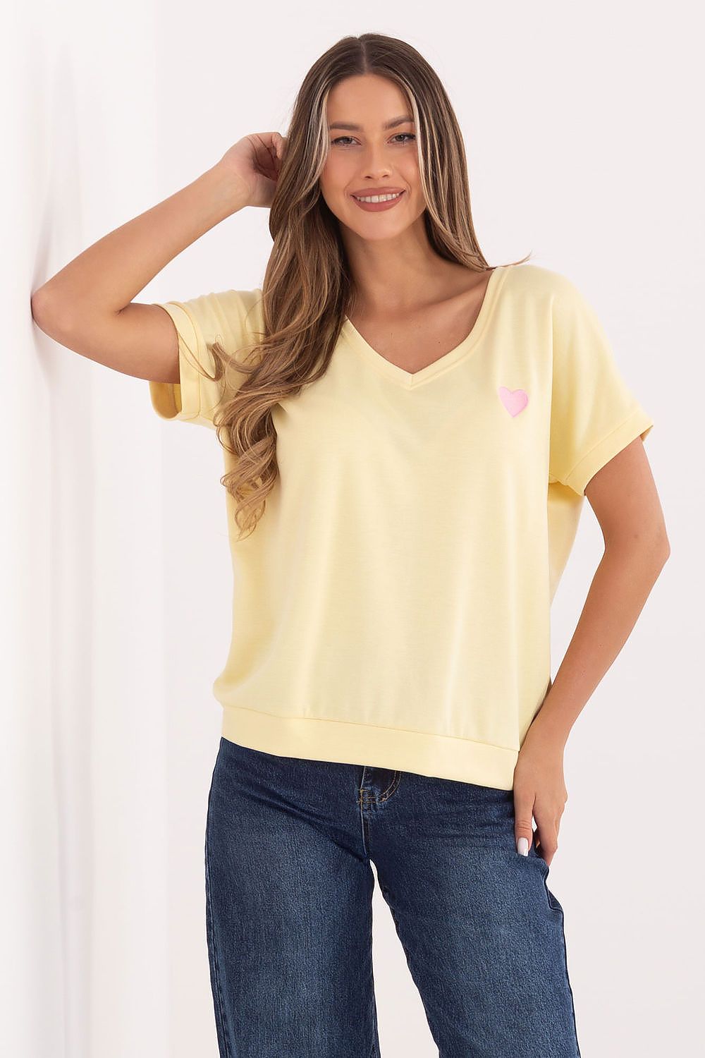   Bluzka Model RV-BZ-A1259.01P Light Yellow - Relevance 