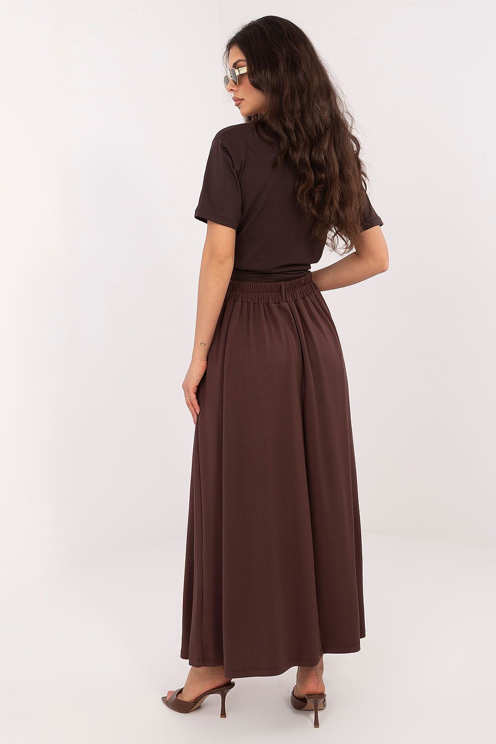  Spódnica Model RV-SD-A1240.22P Dark Brown - Relevance 