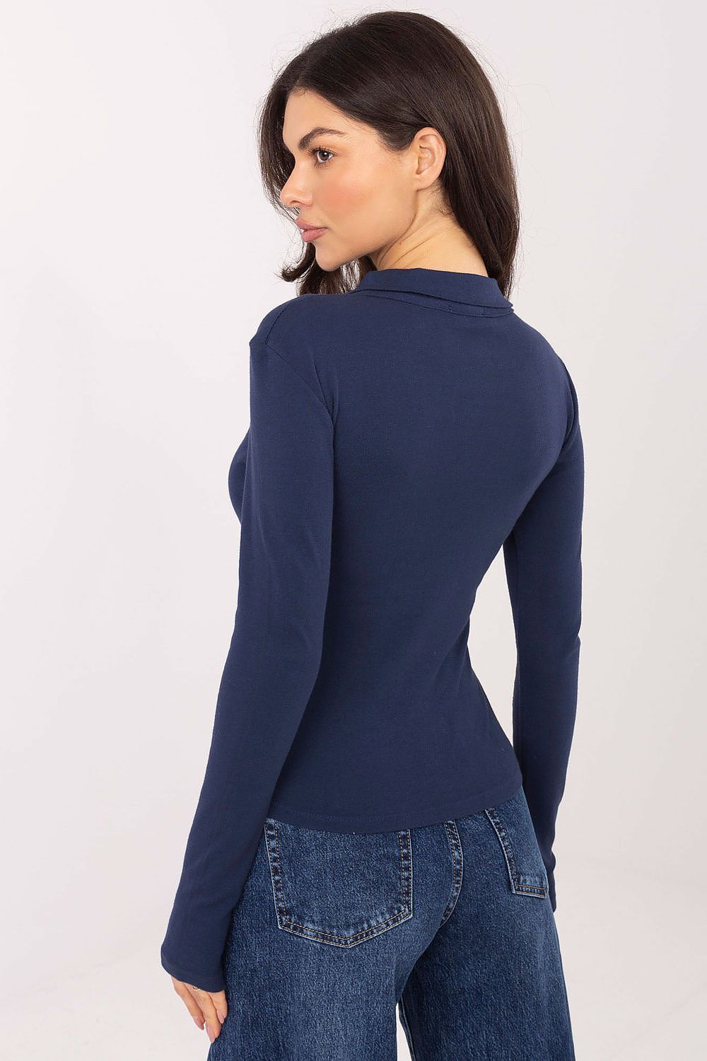   Bluzka Model WT-BZ-A1163.15 Navy - Factory Price 