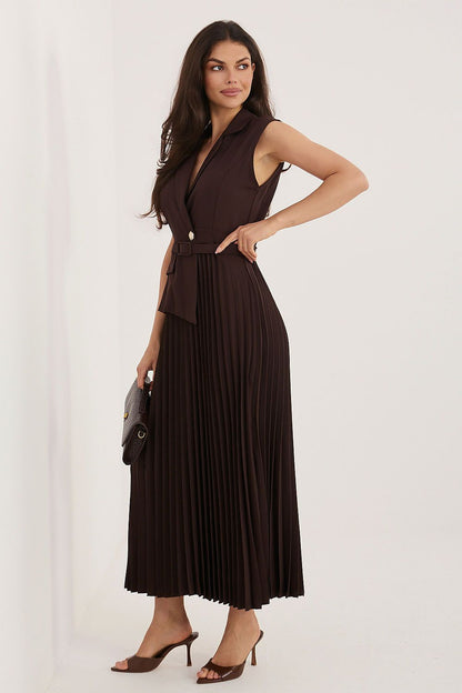  Sukienka Model IT-SK-21558.03 Dark Brown - Rue Paris 