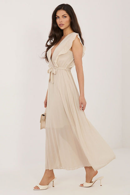  Sukienka Model IT-SK-13166.60 Beige - Rue Paris 