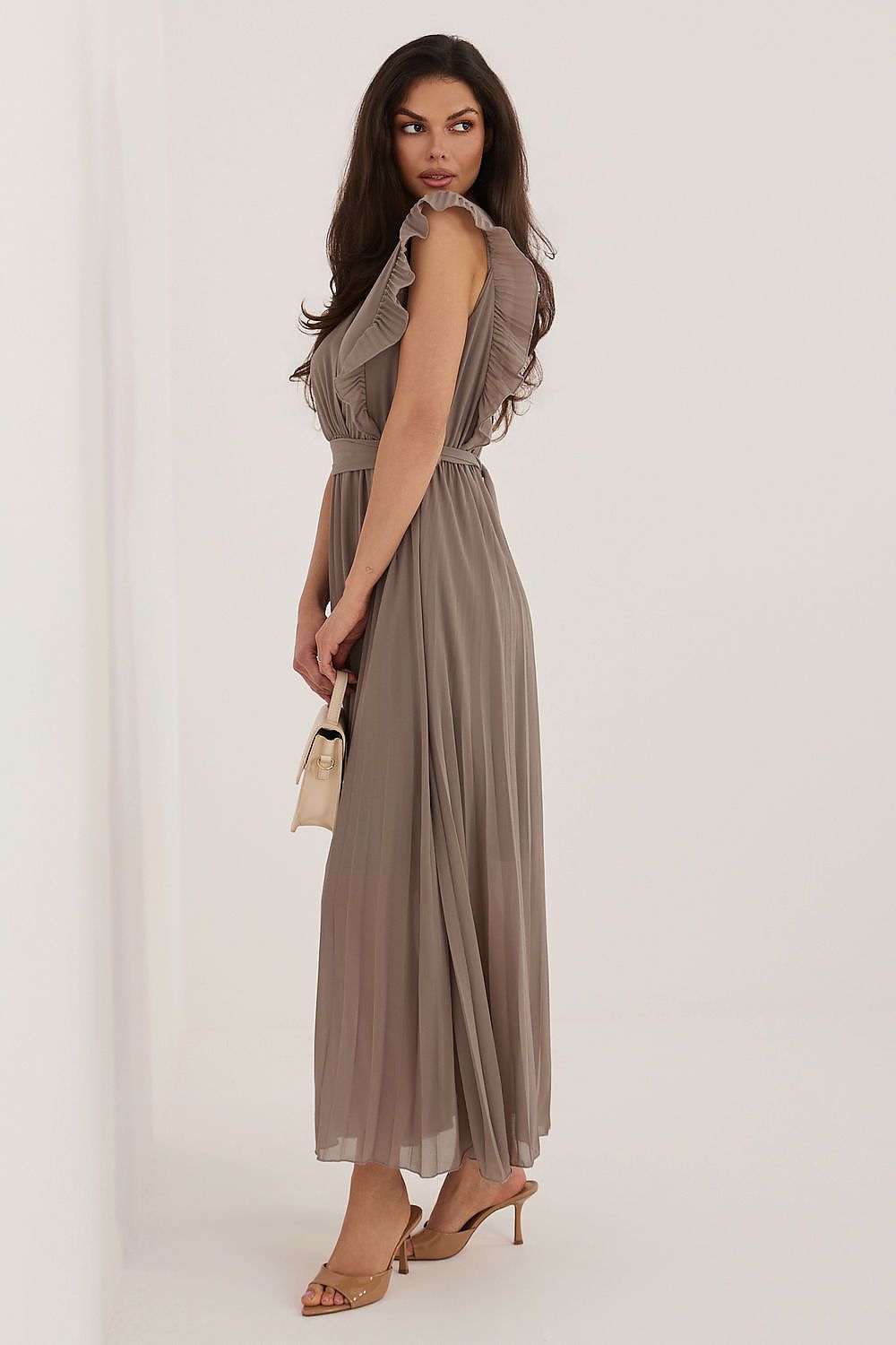  Sukienka Model IT-SK-13166.85 Dark Beige - Rue Paris 