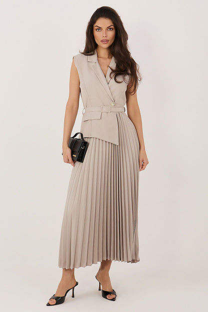  Sukienka Model IT-SK-21558.86 Dark Beige - Rue Paris 