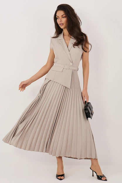  Sukienka Model IT-SK-21558.86 Dark Beige - Rue Paris 