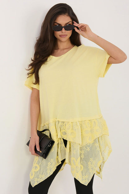   Bluzka Model IT-SK-81869.54 Light Yellow - Italy Moda 