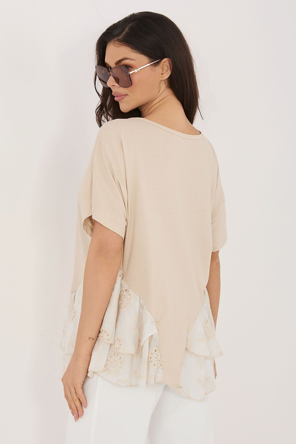   Bluzka Model IT-BZ-81870.18 Beige - Italy Moda 