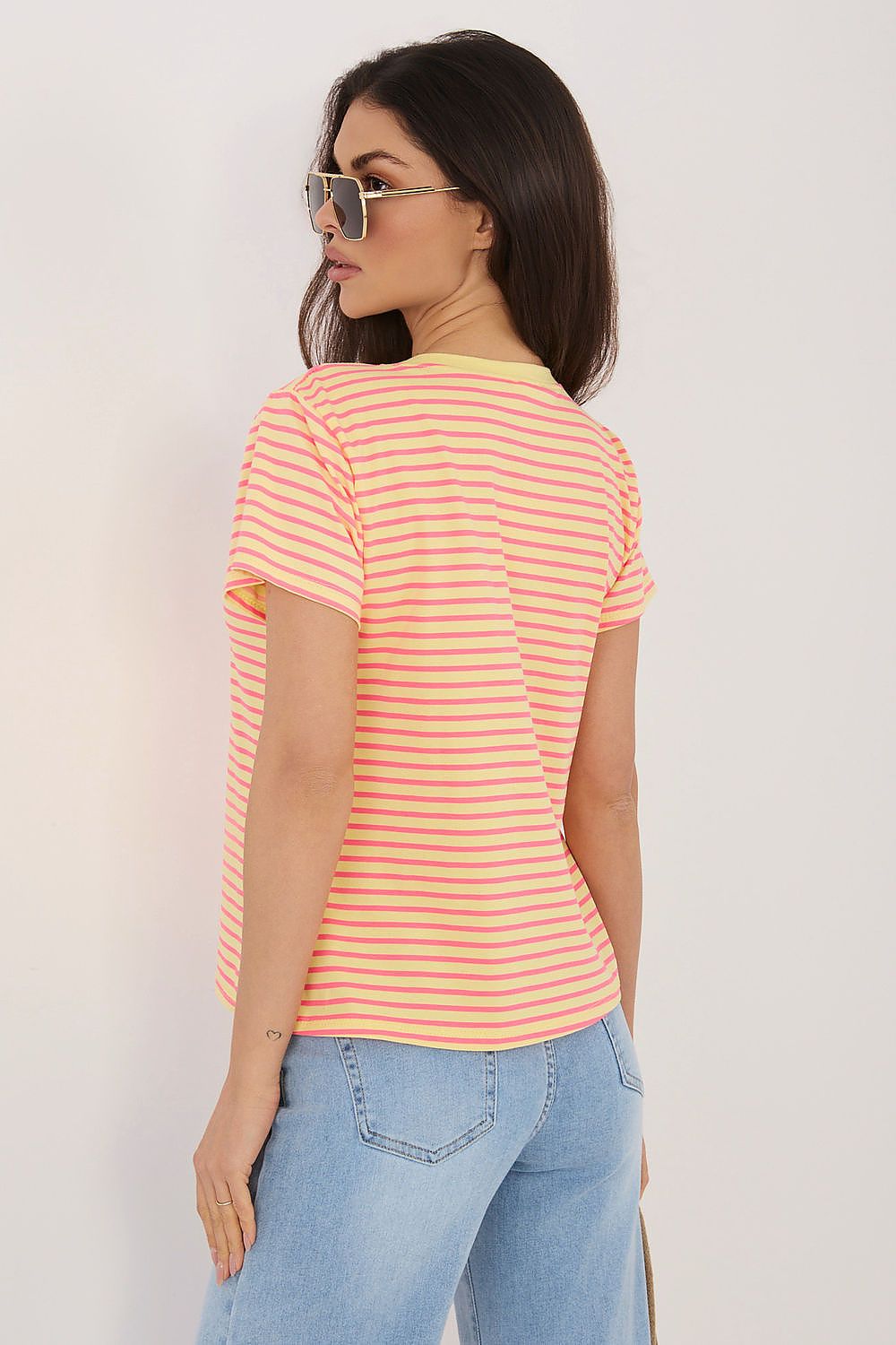   Tshirt Damski Model IT-TS-22397.89 Yellow - Italy Moda 