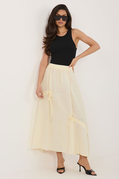  Spódnica Model IT-SD-3061.68 Light Yellow - Italy Moda 
