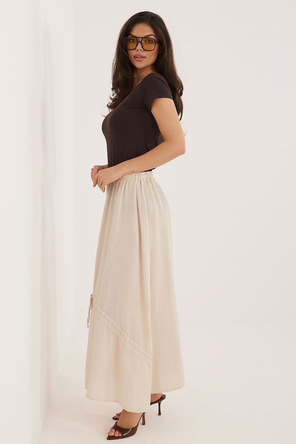  Spódnica Model IT-SD-3061.68 Beige - Italy Moda 