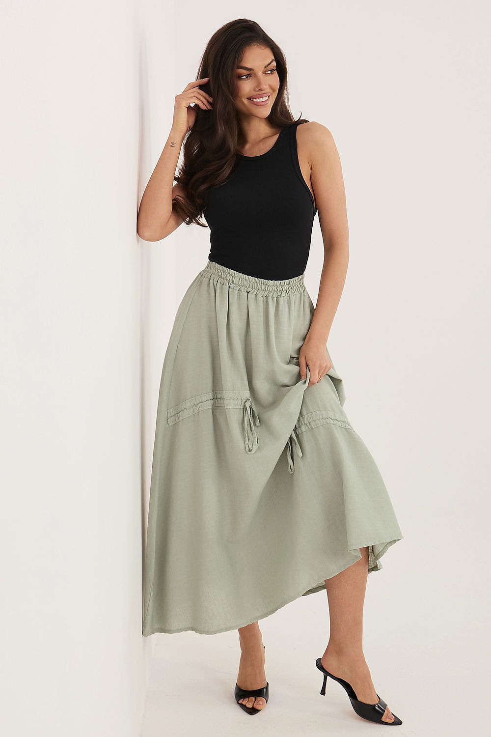  Spódnica Model IT-SD-3061.68 Khaki - Italy Moda 