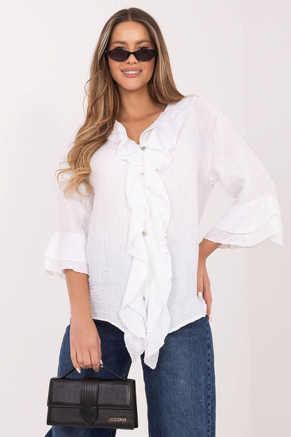   Koszula Damska Model IT-KS-81863.11P White - Italy Moda 