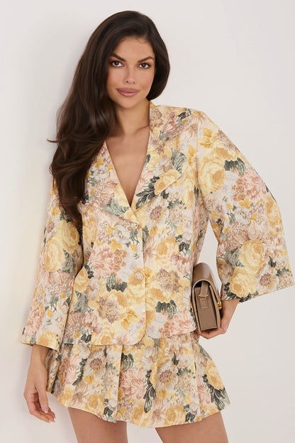  Marynarka Model IT-MA-FL10233.84 Yellow - Italy Moda 
