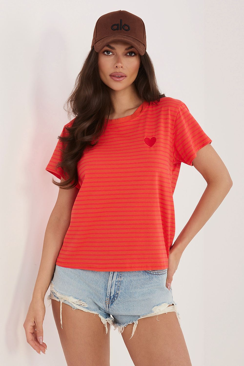   Tshirt Damski Model IT-TS-22397.89 Fluo Pink - Italy Moda 