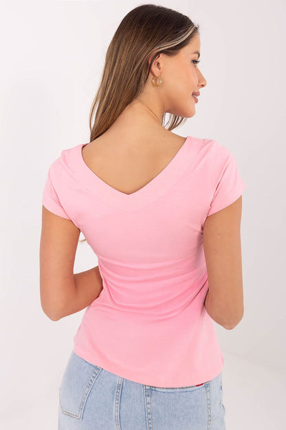   Bluzka Model RV-BZ-A1267.08 Light Pink - Rue Paris 