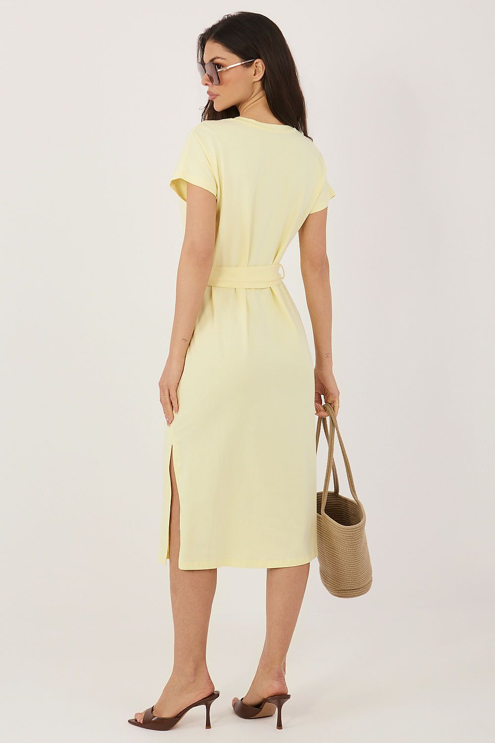  Sukienka Model RV-SK-A1231.19 Light Yellow - Rue Paris 