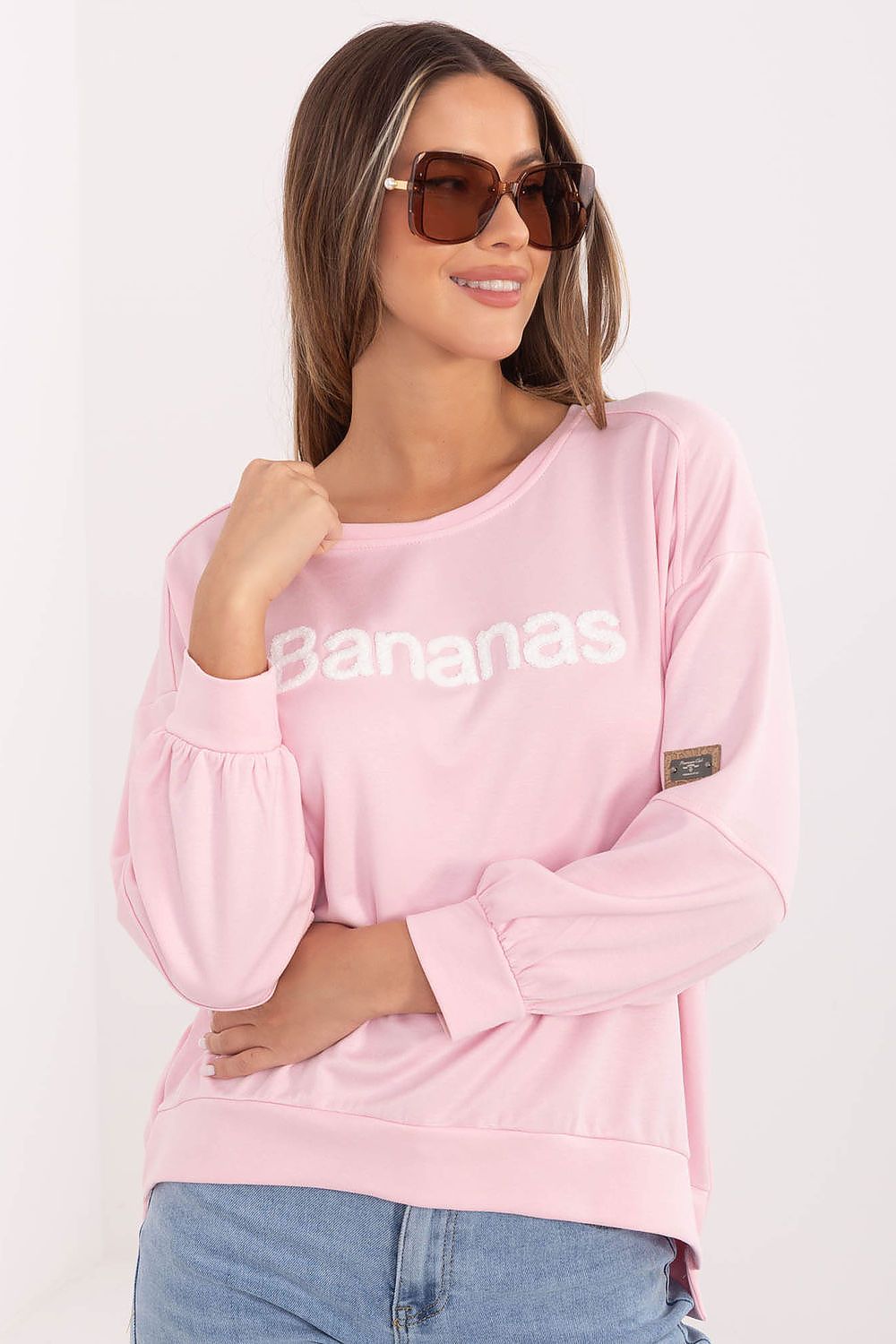   Bluza Damska Model RV-BL-A1221.13 Light Pink - Rue Paris 