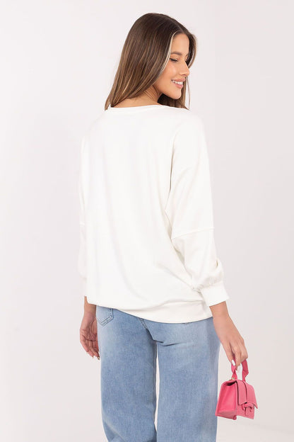  Bluza Damska Model RV-BL-A1221.13 Ecru - Rue Paris 