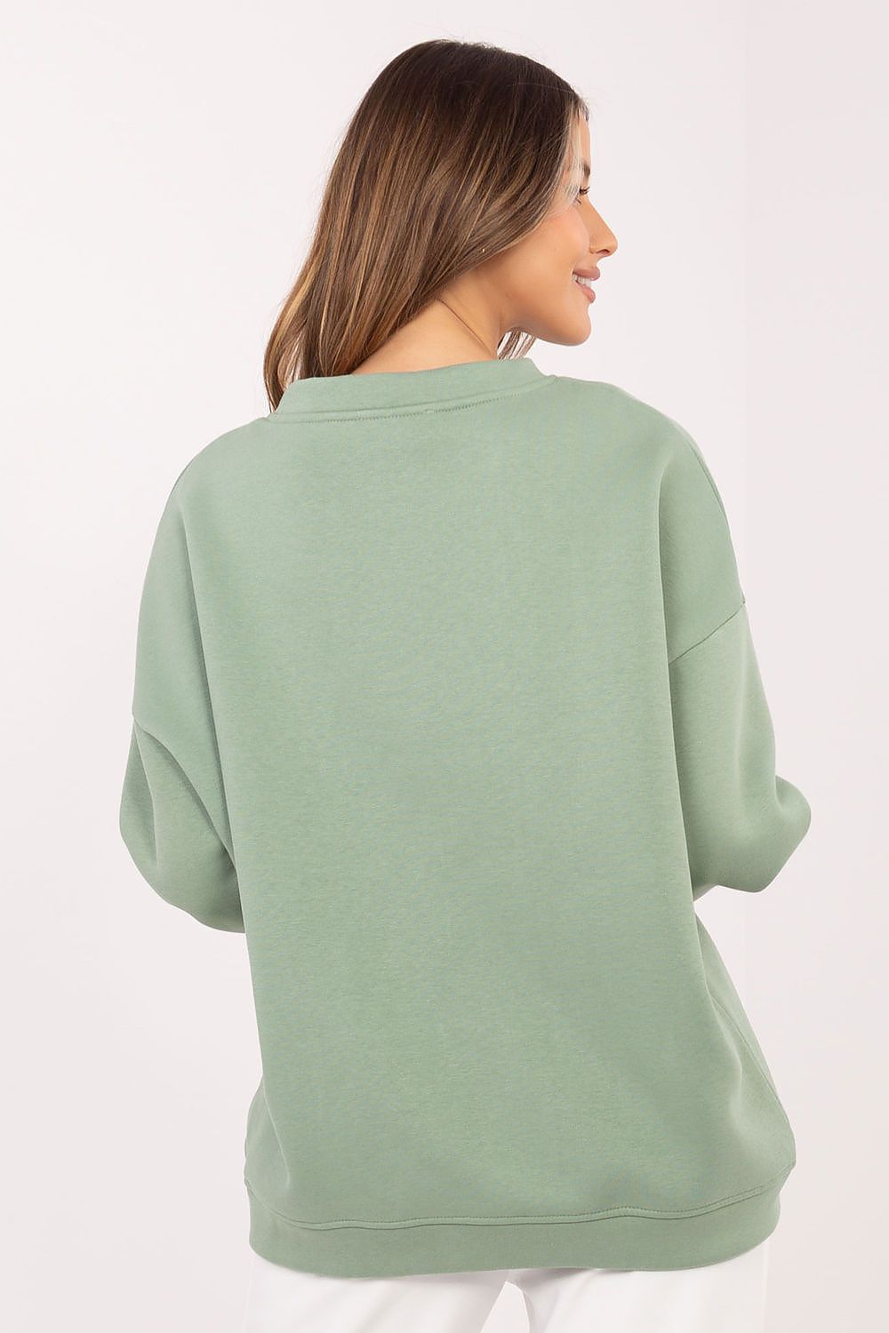   Bluza Damska Model RV-BL-A1080.21P Pistacja - Rue Paris 