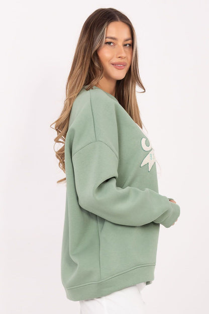   Bluza Damska Model RV-BL-A1080.21P Pistacja - Rue Paris 