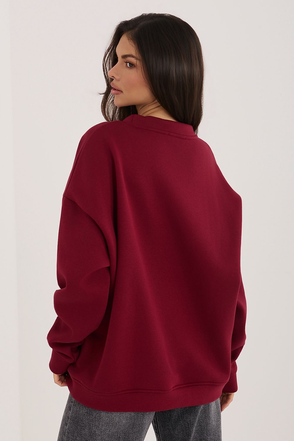   Bluza Damska Model RV-BL-A1080.47 Bordo - Rue Paris 