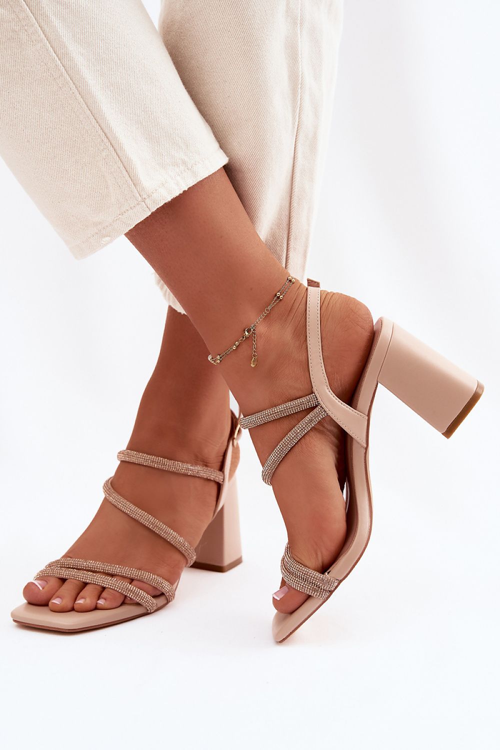  Sandały Modele Brelia X8469 Beige - Step in style 