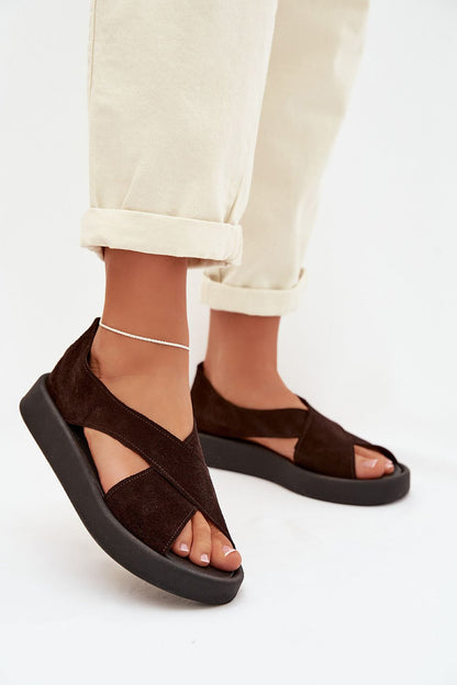  Sandały Model Zazoo 3196 Czekolada - Step in style 