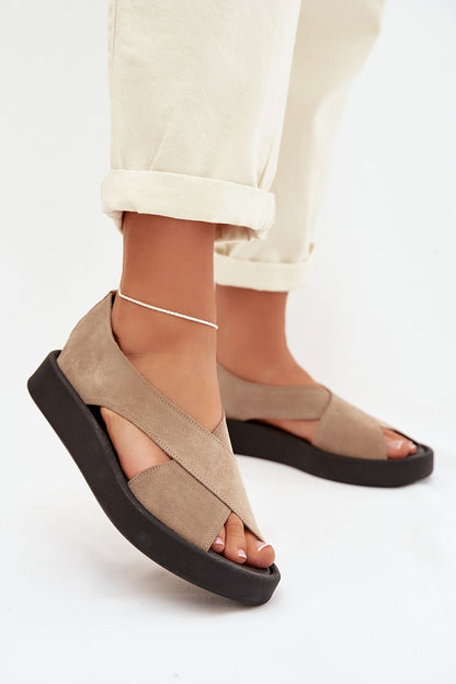  Sandały Model Zazoo 3196 Beige - Step in style 