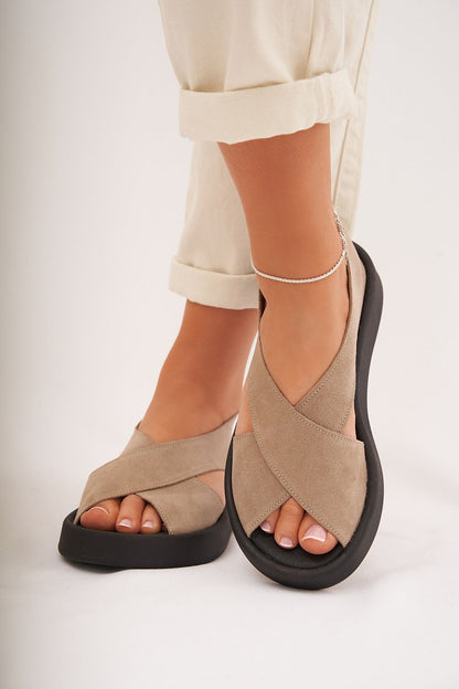  Sandały Model Zazoo 3196 Beige - Step in style 