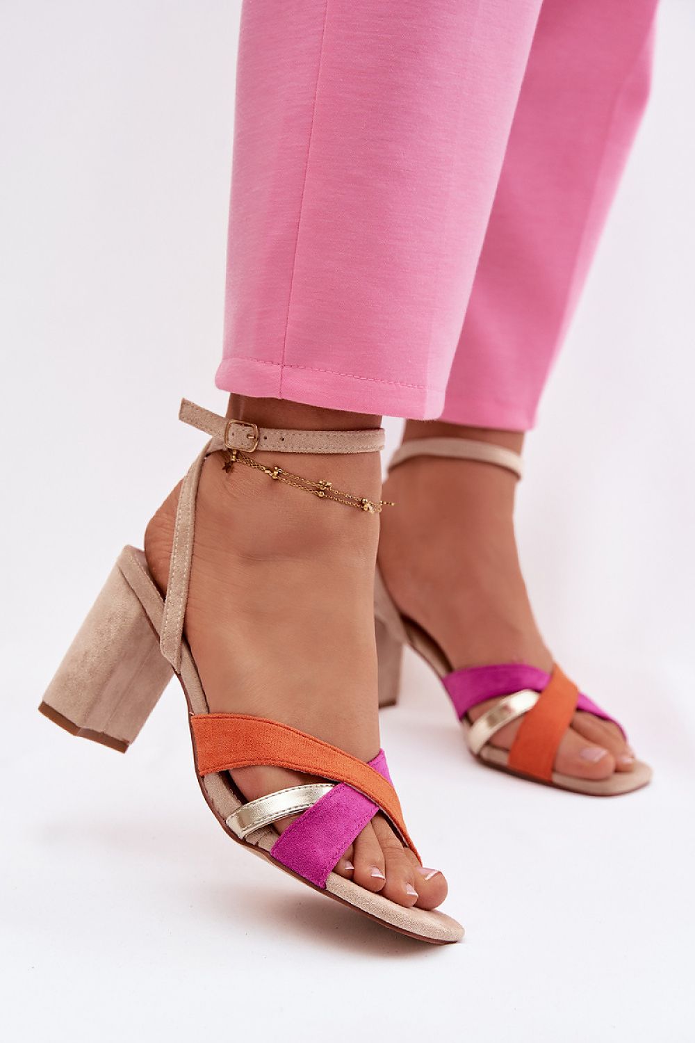 Sandały Model Karilora LOLA5275 Beige - Step in style 