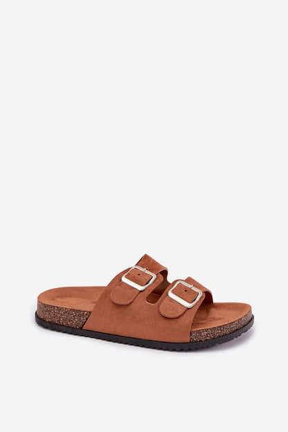  Sandał Klapki Model Oliena CD207 Camel - Step in style 