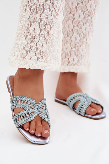  Sandał Klapki Model Fariella 2674-4 Blue - Step in style 