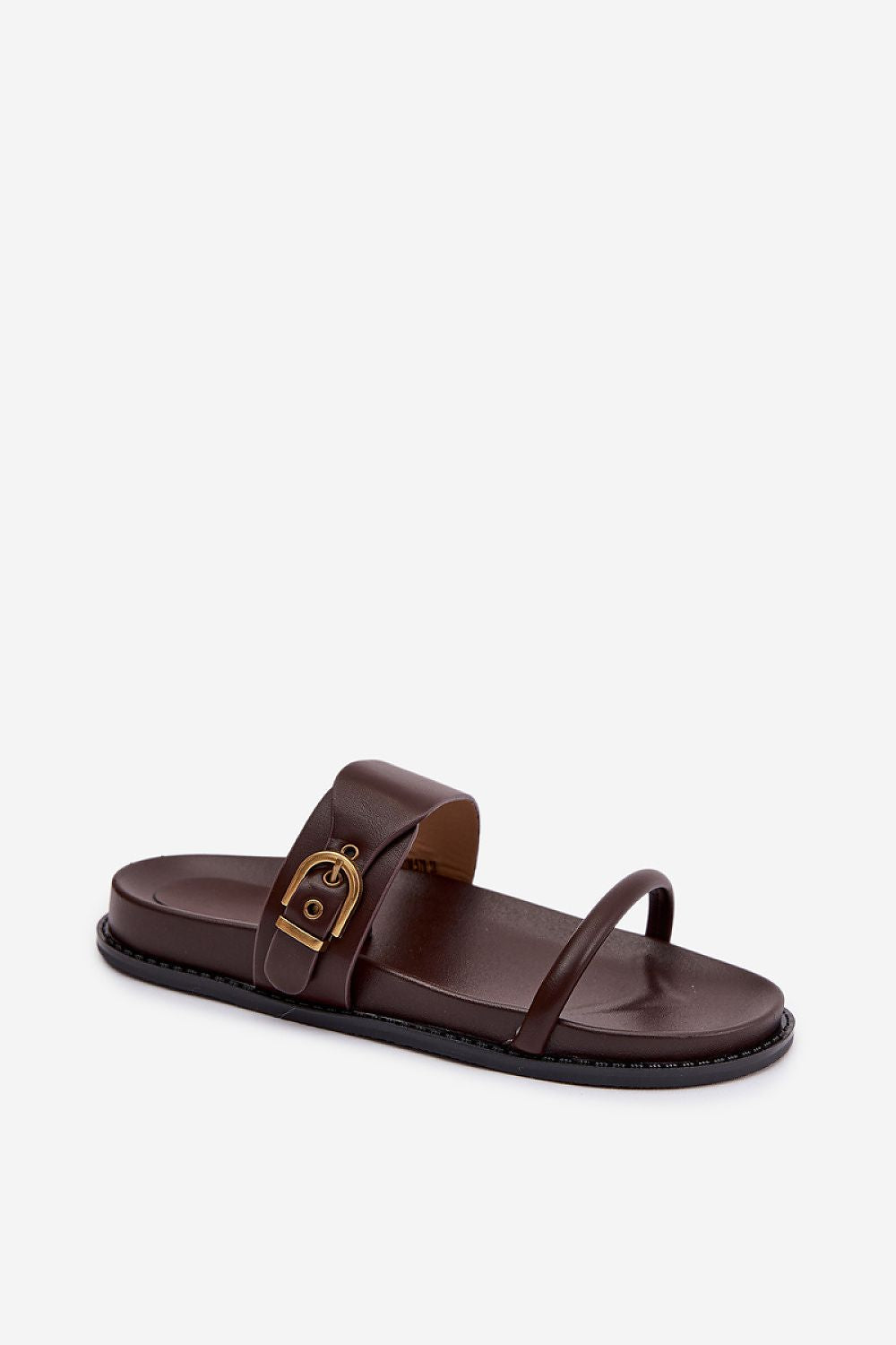  Sandał Klapki Model Sarilisse DM578 Czekolada - Step in style 