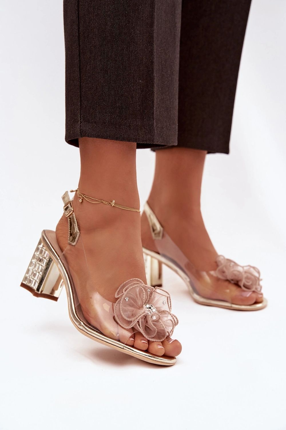  Sandały Model DA MR52-238 Gold - Step in style 