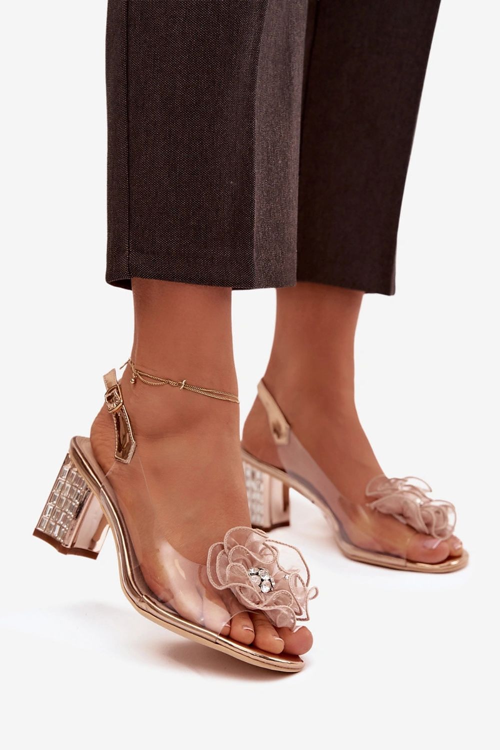  Sandały Model DA MR52-238 Pink Gold - Step in style 
