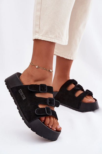 Sandał Klapki Model Big Star TT274531 Black - Step in style 