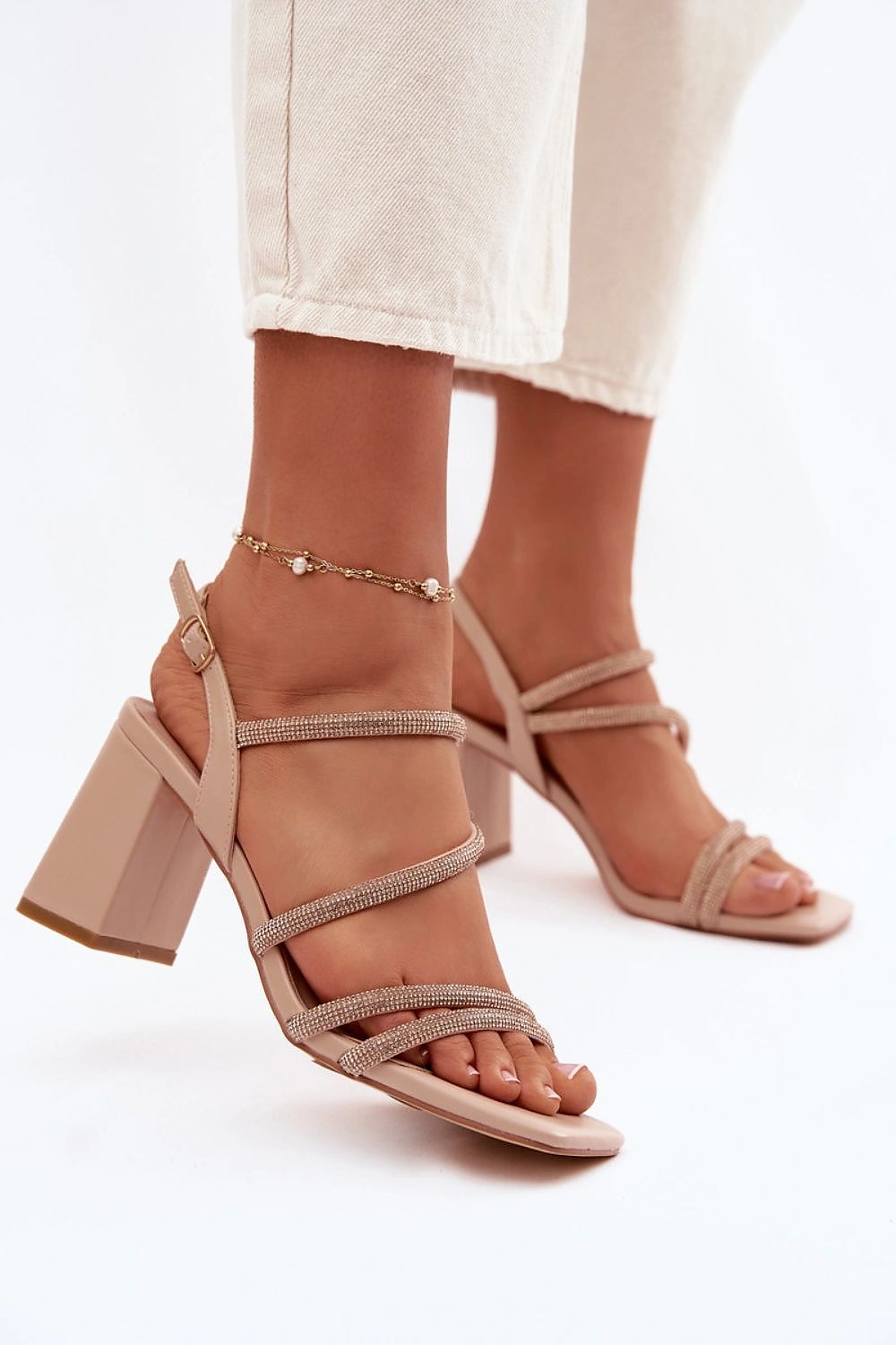  Sandały Modele Brelia X8469 Beige - Step in style 