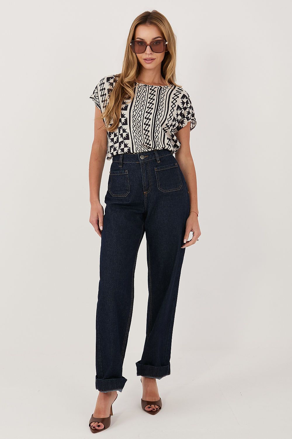  Bluzka Model D73771AG10978AA Navy - Sublevel 
