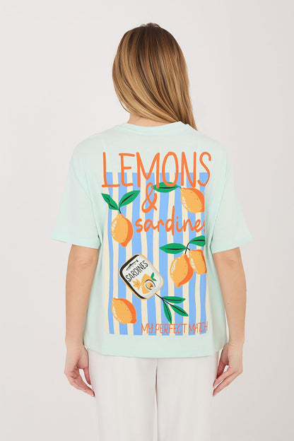   Tshirt Damski Model D12022AJ02645AD Mint - Sublevel 