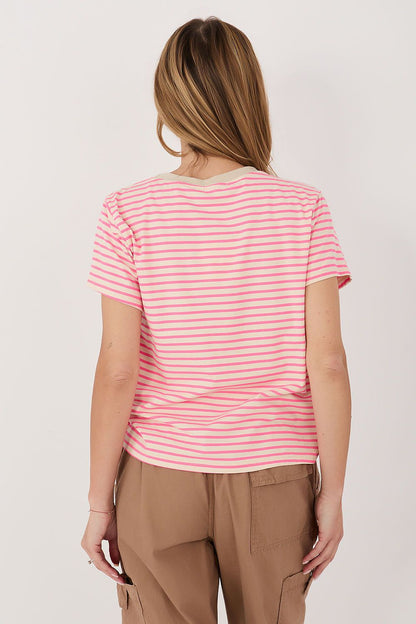  Tshirt Damski Model IT-TS-22397.89 Beige - Italy Moda 