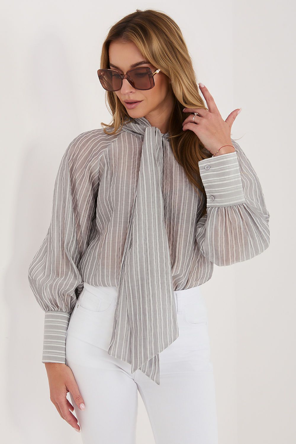   Koszula Damska Model IT-KS-26010.76 Grey - Italy Moda 