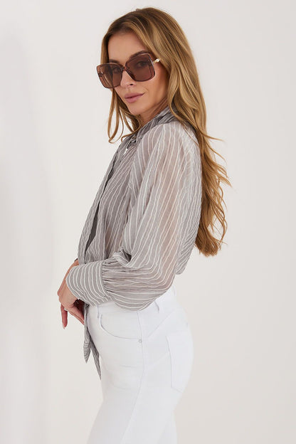   Koszula Damska Model IT-KS-26010.76 Grey - Italy Moda 