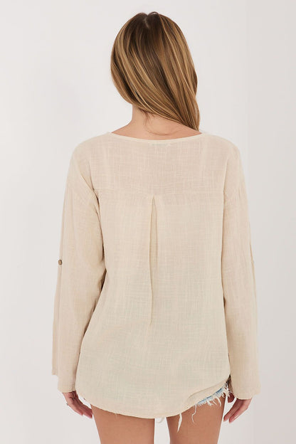   Bluzka Model IT-BZ-3130.21 Beige - Italy Moda 