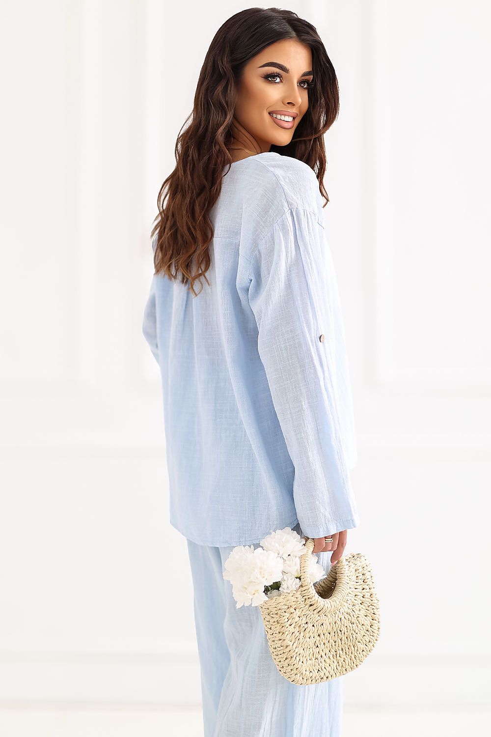   Bluzka Model IT-BZ-3130.21 Light Blue - Italy Moda 