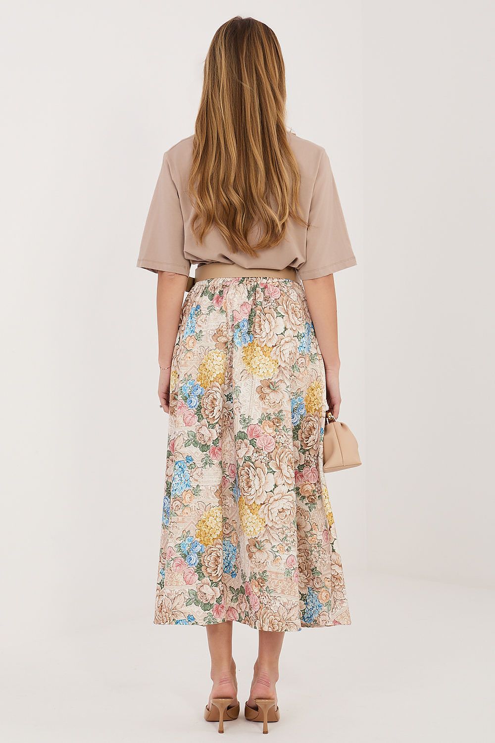  Spódnica Model IT-SD-FL9850-2.17 Beige - Italy Moda 
